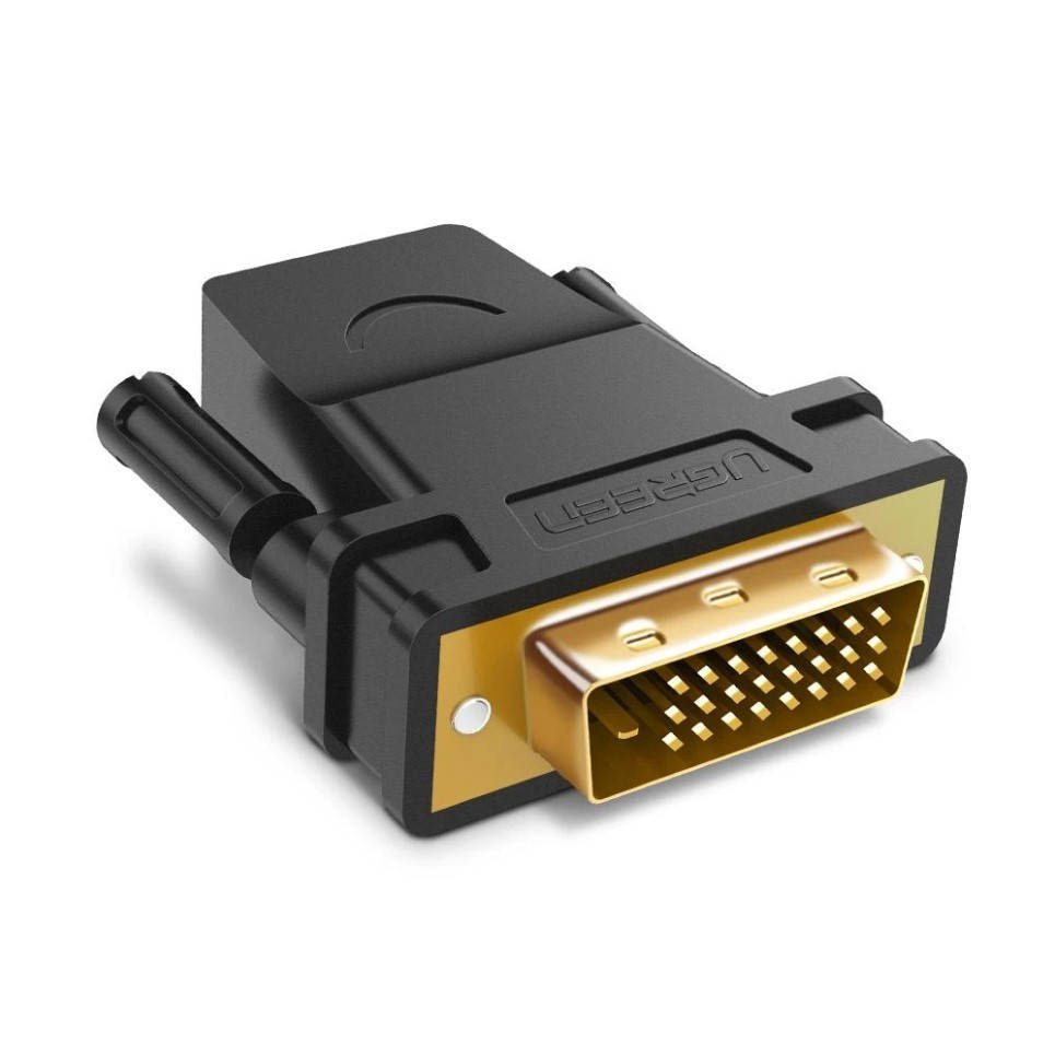 

Переходник Ugreen DVI to HDMI 25M / 19F double link (20124), Черный