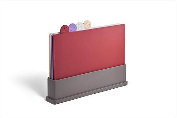 

Набор разделочных досок, 4 шт.Материал: пищевой полипропилен (доска), пластик ABS (подставка), Разные цвета