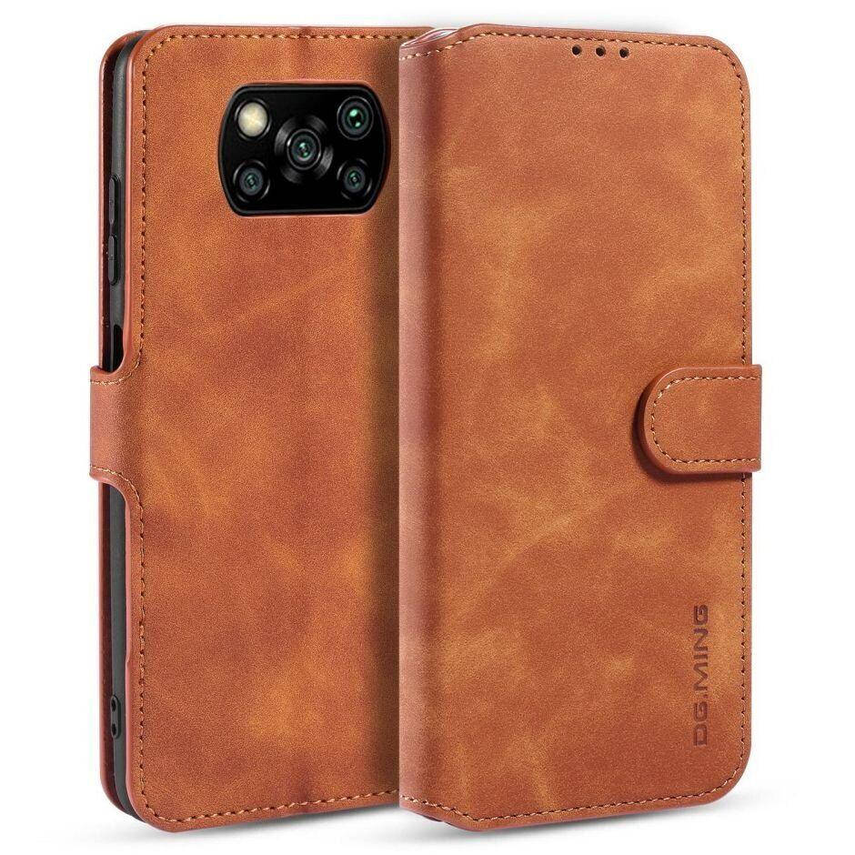 

Чехол книжка Софт Тач для Poco X3 NFC \ Pro коричневый с визитницей