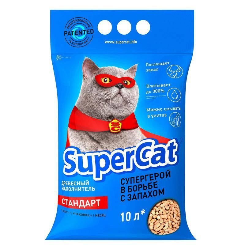 

Наполнитель для котов древесный COLLAR SuperCat стандарт 3 кг.
