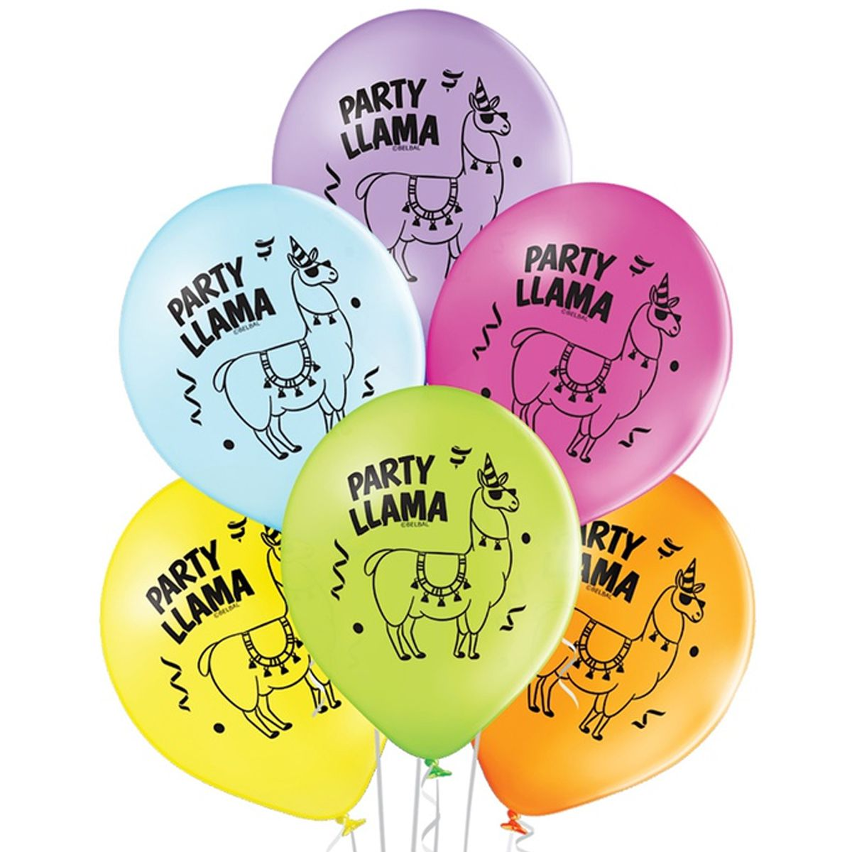 

Латексный шарик BELBAL 12"(30 см) Party Lama Лама, Персиковый