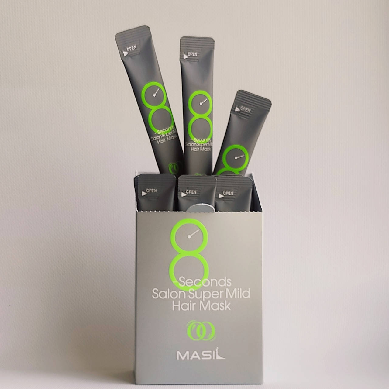 

Восстанавливающая маска для волос Masil 8 Seconds Salon Super Mild Hair Mask Green, 8 мл