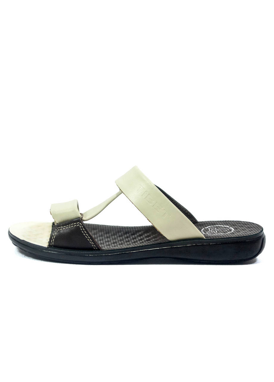 

Шлепанцы женские TiBet 40-2 коричнево-кремовые (36)