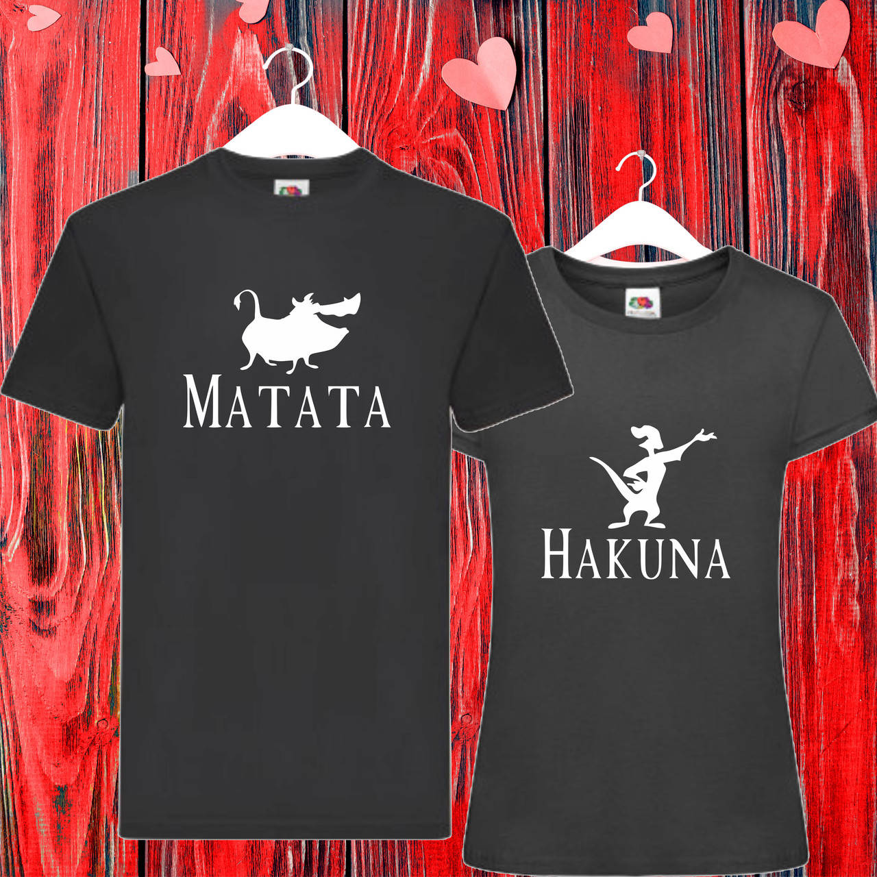 

Парные футболки Тимон и Пумба "Hakuna Matata / Акуна Матата" Push IT