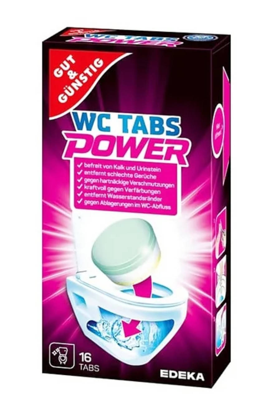 

Таблетки для чистки унитаза Gut&Gunstig Power Wc-Tabs 16 шт.
