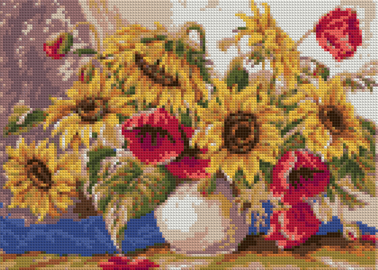 

Алмазная вышивка АВ 3056 Букет (25,3*35,2см)