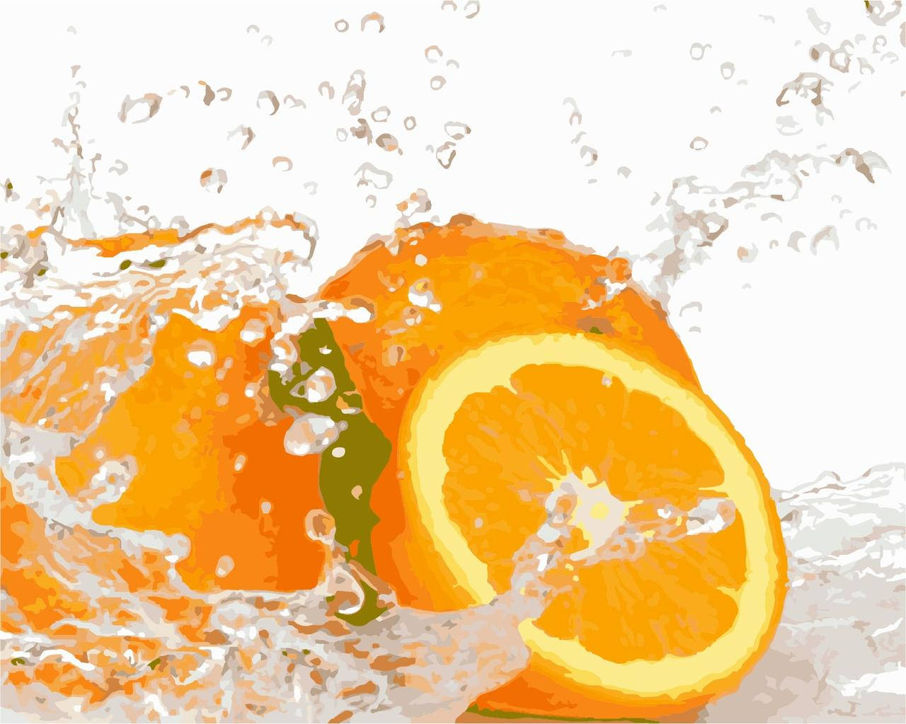 

Картина по номерам - Свежесть апельсина 40x50см