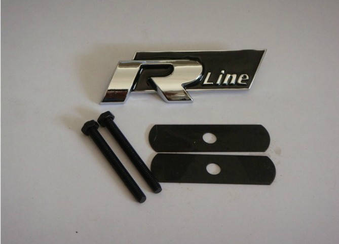

3D эмблема "R-line" на решётку радиатора Черная