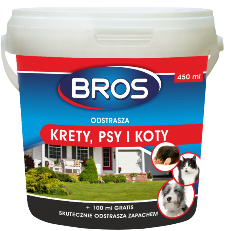 

Отпугиватель кротов собак и котов Bros 450 г. оригинал (Польша)