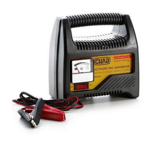 

Зарядное устройство СИЛА 6A 12V (900203) стрелочный индикатор