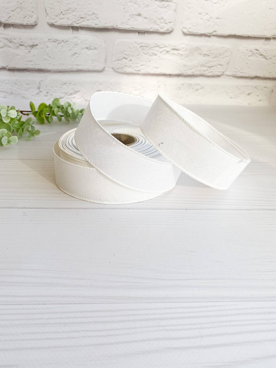 

Мешковина с проволокой 3,8 см белая, Белый