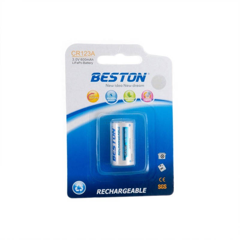 

Аккумулятор Beston CR123A 600mAh Lithium