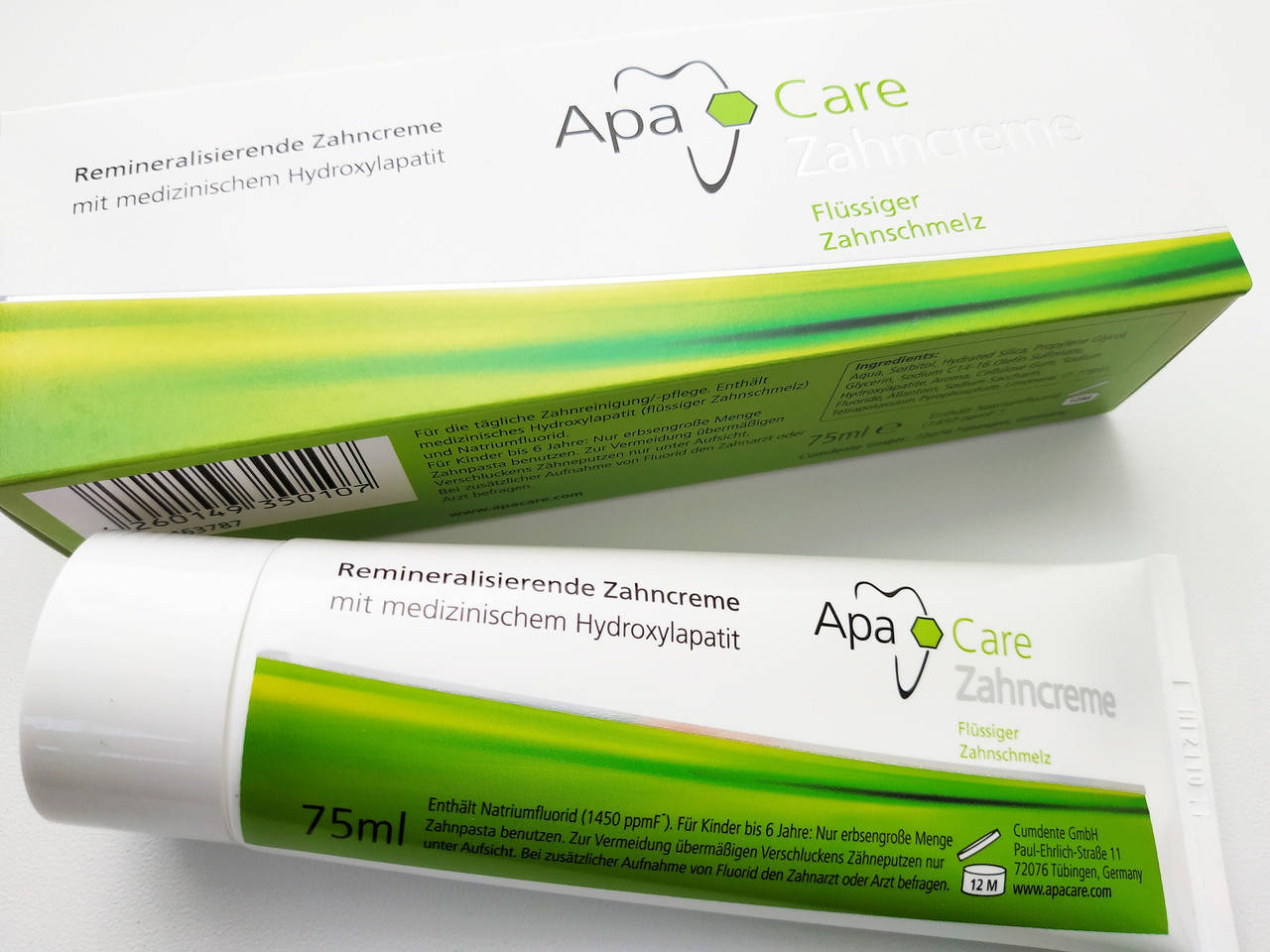 

Реминерализирующая зубная паста Apa Care 75 мл