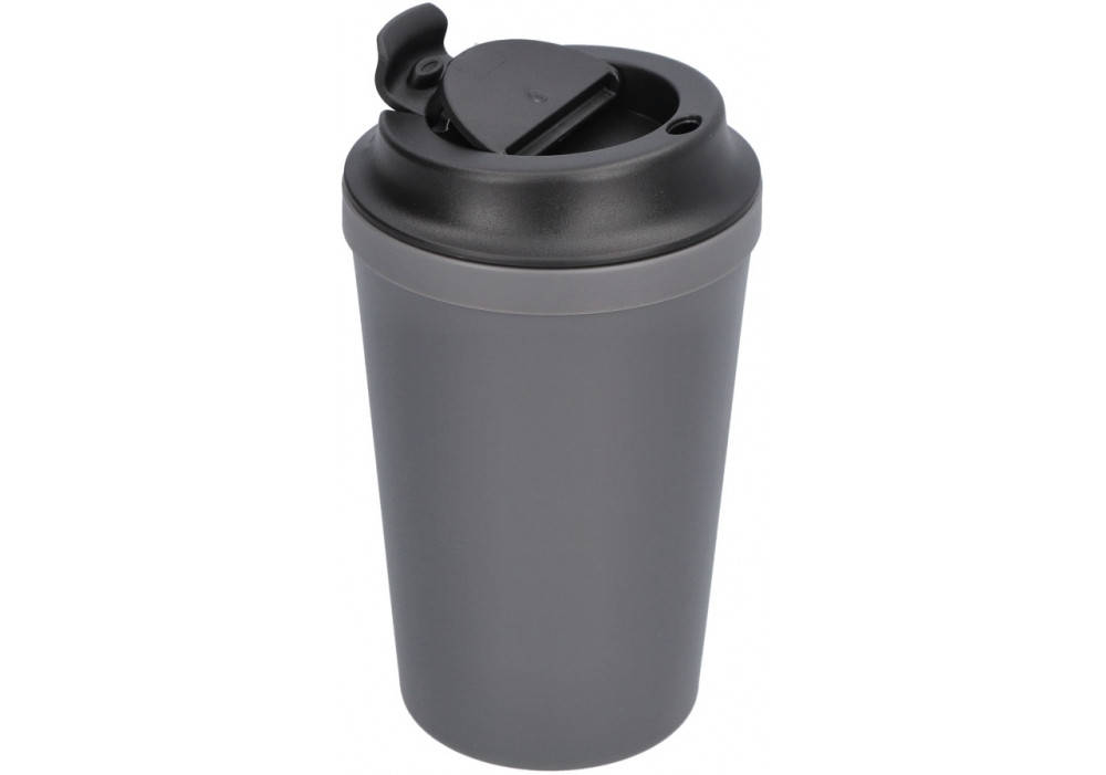 

Термокружка пластиковая с присоской Optima TO GO 340 мл, темно серая, Серый