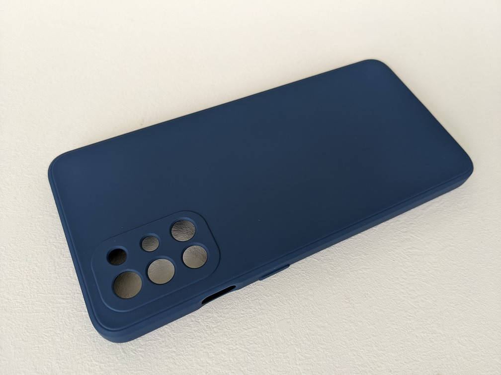 

Силиконовый чехол для OnePlus 9R Синий микрофибра soft touch