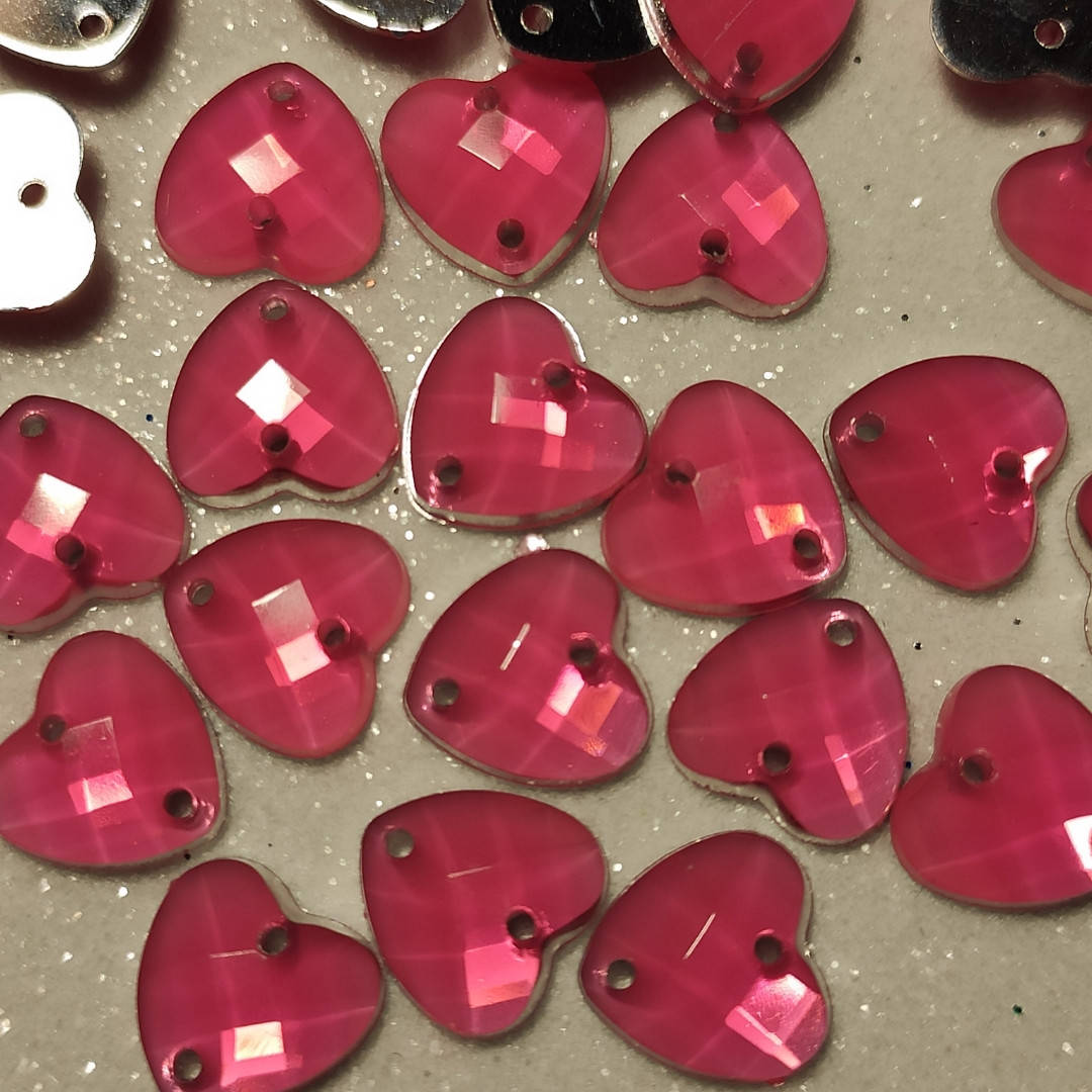 

Пришивной камень "Сердце" Размер 10 мм Цена указана за 25 шт