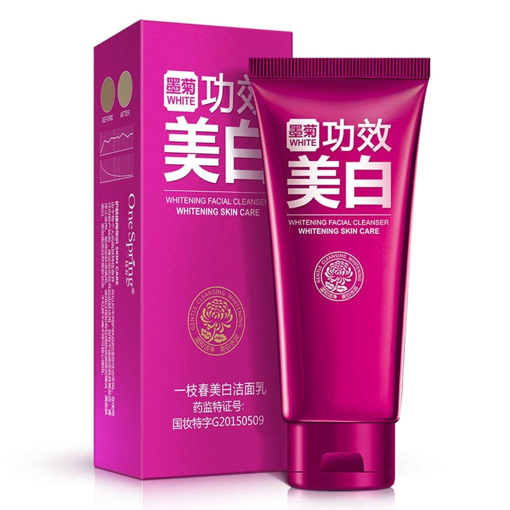 

Отбеливающая пенка для умывания с экстрактом хризантемы One Spring Whitening Facial Cleanser, 100г