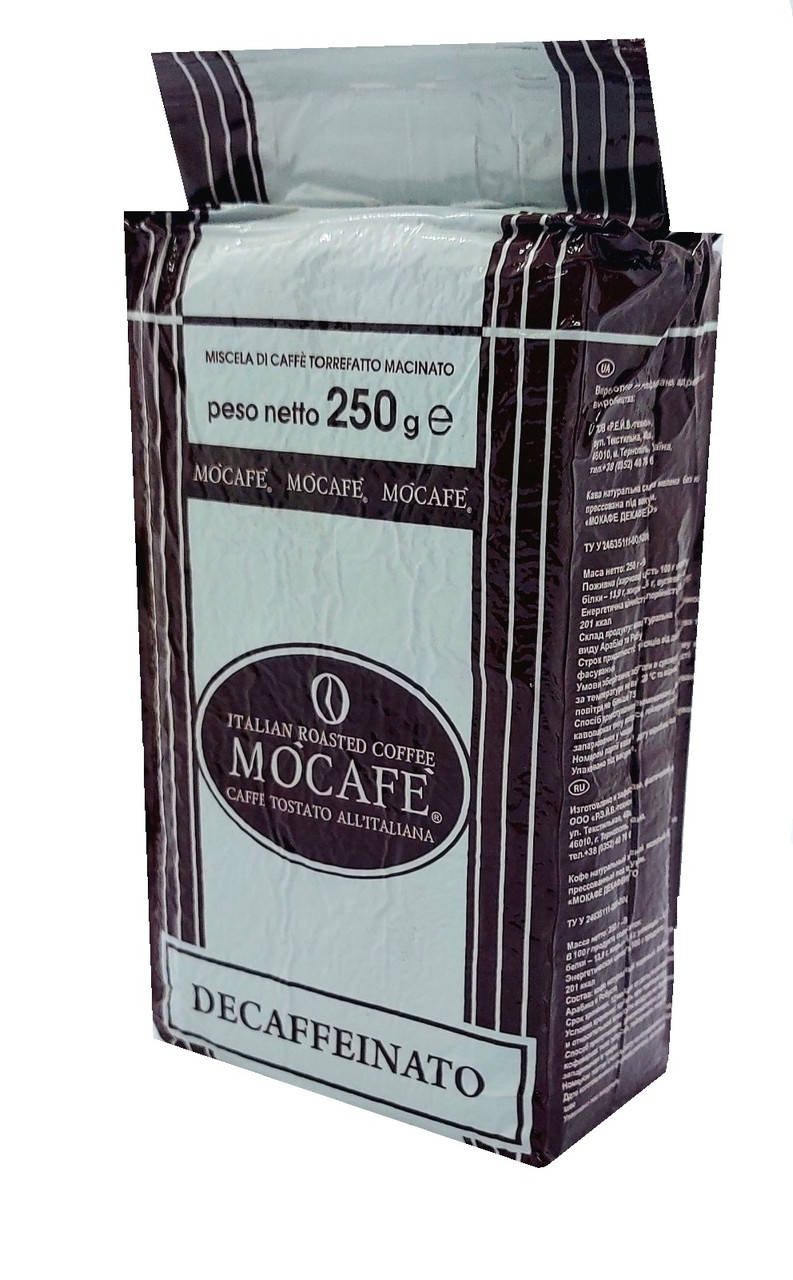 

Кофе молотый MOCAFE Decaffeinato 250 г