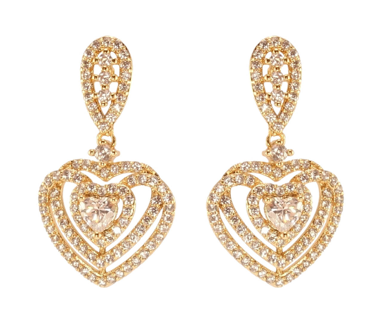 

Серьги Xuping QQMM Позолота 18K подвески на гвоздиках "Изящные романтические подвески"