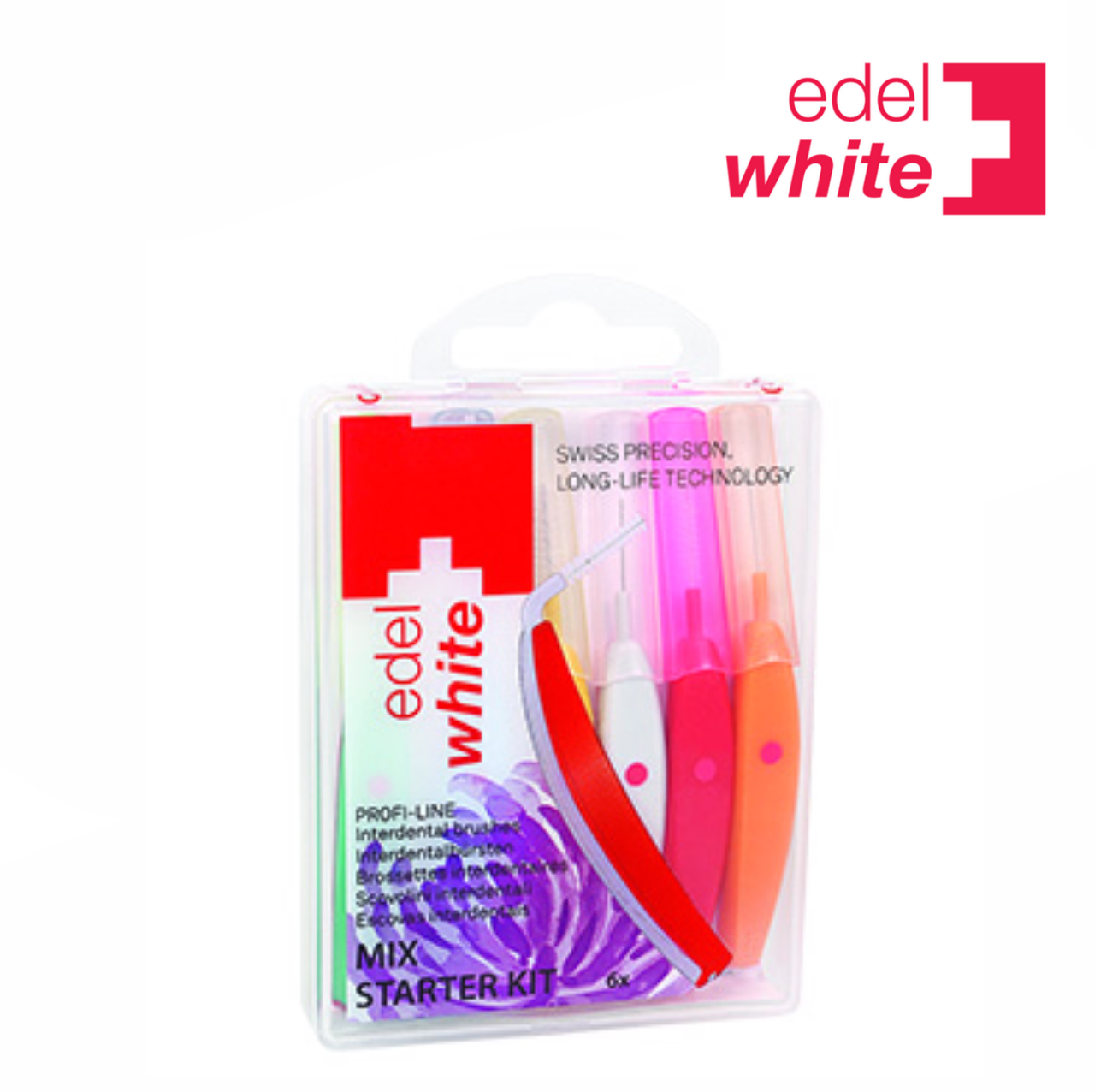 

Межзубная щетка Edel White EasyFlex Profi Line Mix ассорти 6 шт