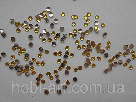 

Стрази 5 мм, 4г (200шт.+/-5%) № 09 жовті