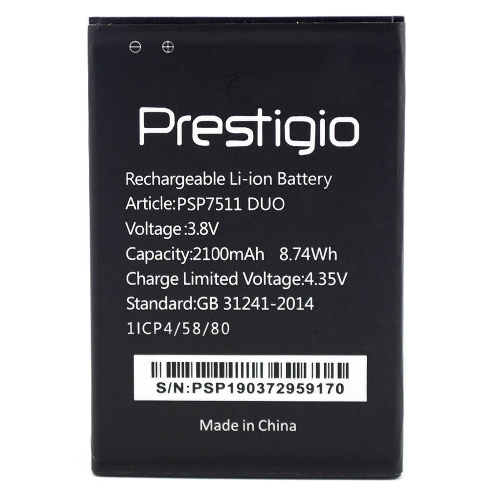 

Аккумулятор PSP7511 для Prestigio 7511 Muze B7 / 3512 Muze B3 (Original) 2100mAh