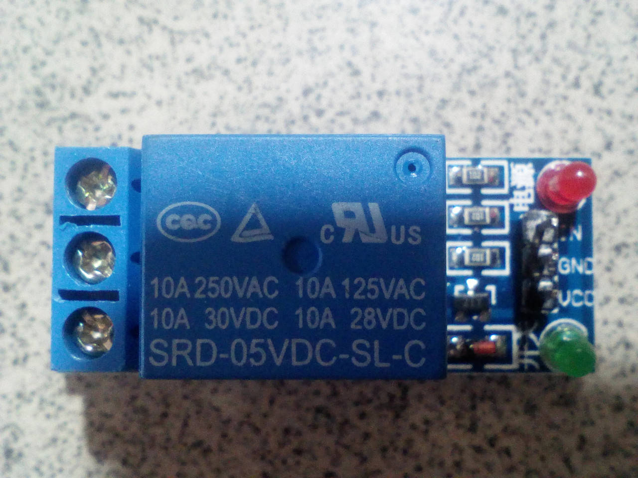 

SRD-05VDC-SL-C Модуль Реле 5V, 10A одноканальный