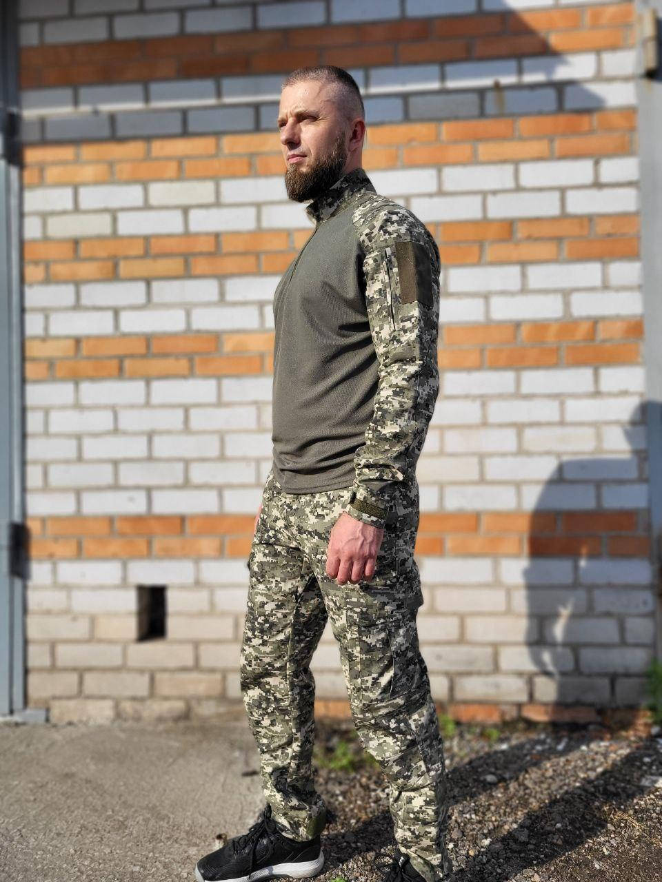 

Военная летняя форма Tactic, тактический костюм (убакс + штаны) пиксель 50, Хаки