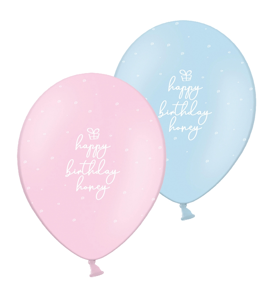 

Латексный шарик BELBAL 12"(30 см) Happy Birthday Honey, Персиковый
