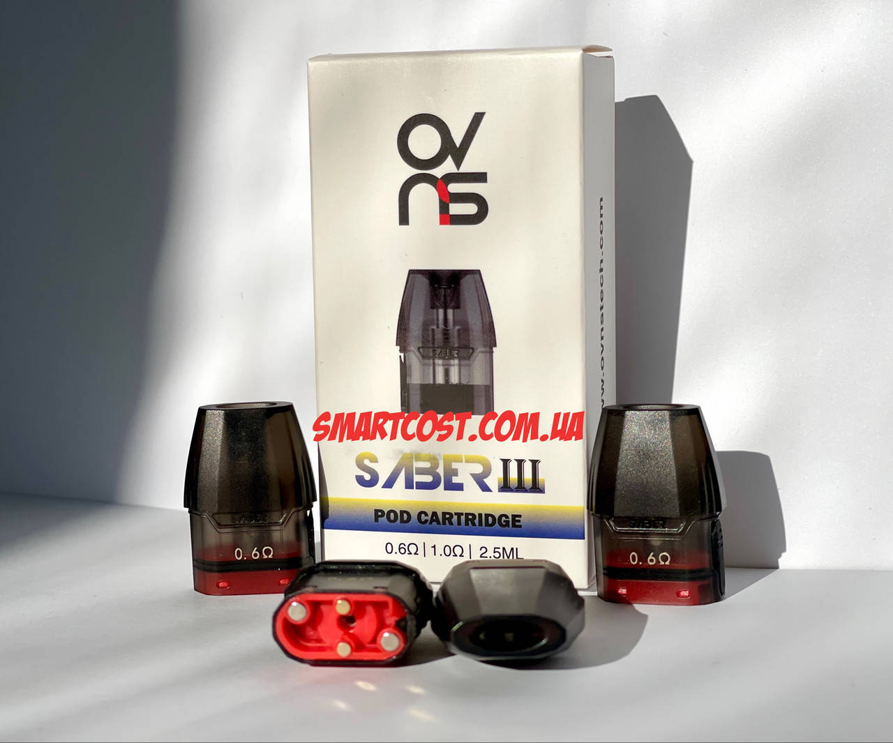 

Сменный картридж Ovns Saber 3 Pod Cotton 0.6 катридж сабер 3 орининал