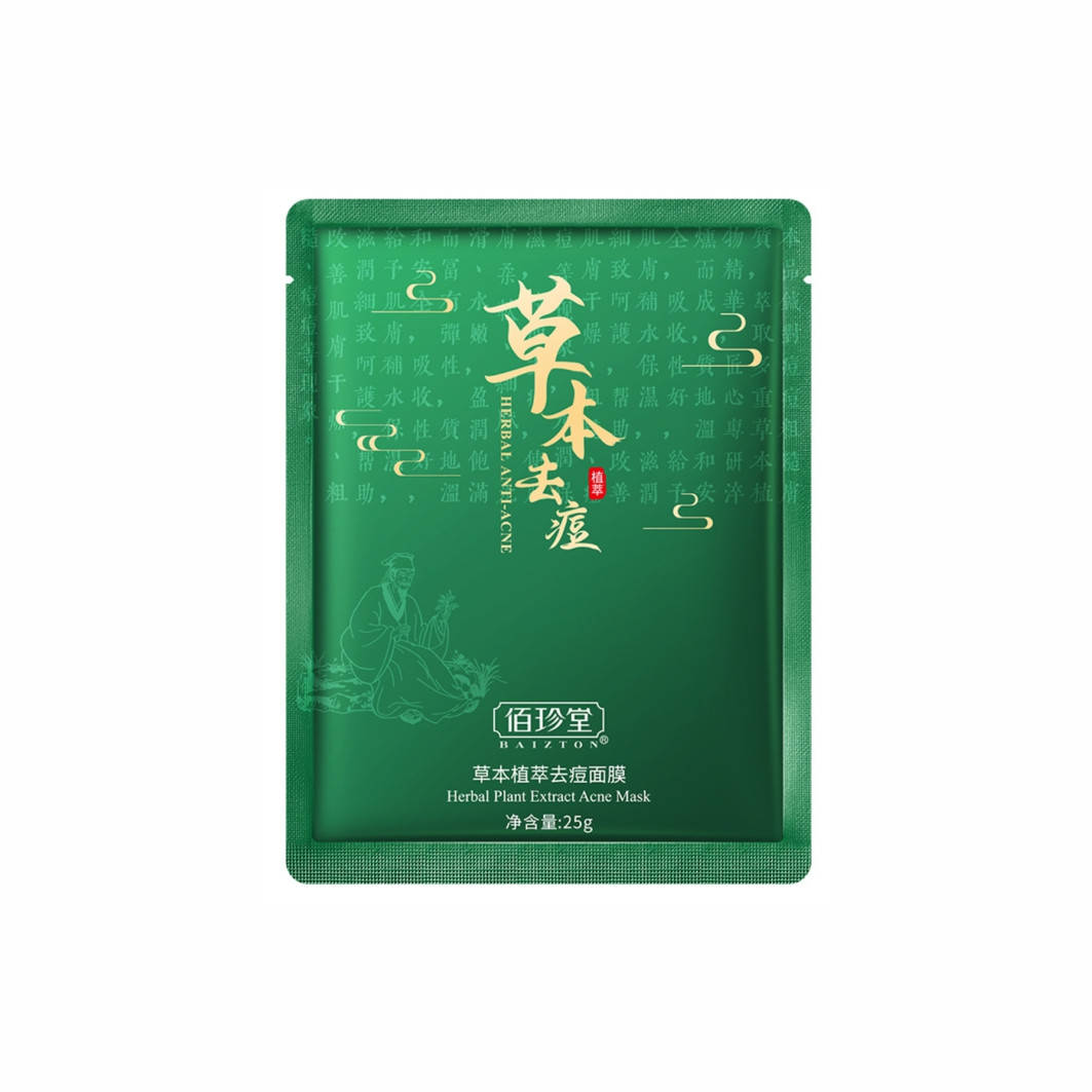 

Тканевая маска на основе трав против акне Baizton Herbal Plant Extract Acne Mask