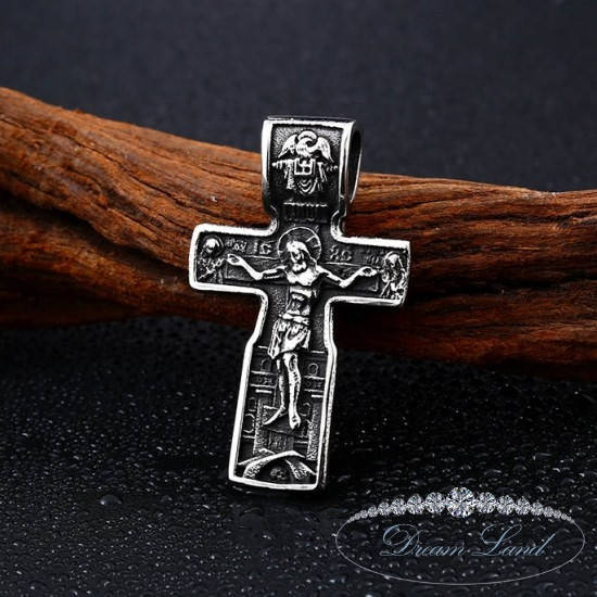 

Крестик из нержавеющей медицинской стали "Спасение"