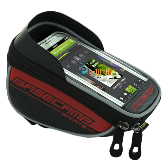 

Велосипедная сумка на руль для смартфона BaseCamp BC-305 L до 5.5" Красный
