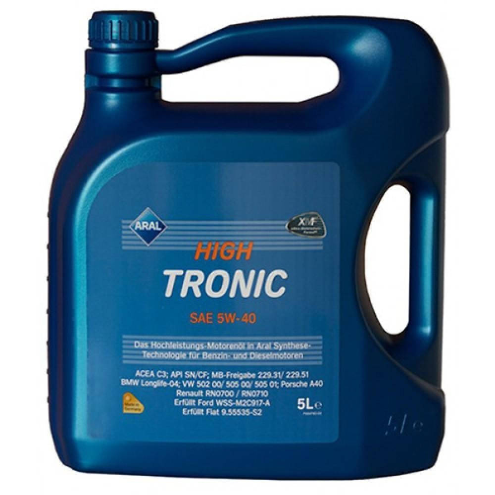 

5L Aral HighTronic SAE 5W40 Масло моторное