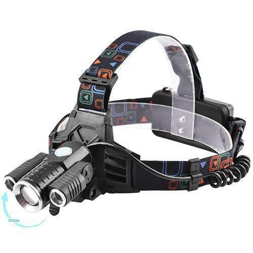 

Фонарь налобный ударопрочный Bailong Police W 602 Pro Black + 2 Аккумулятора, Черный