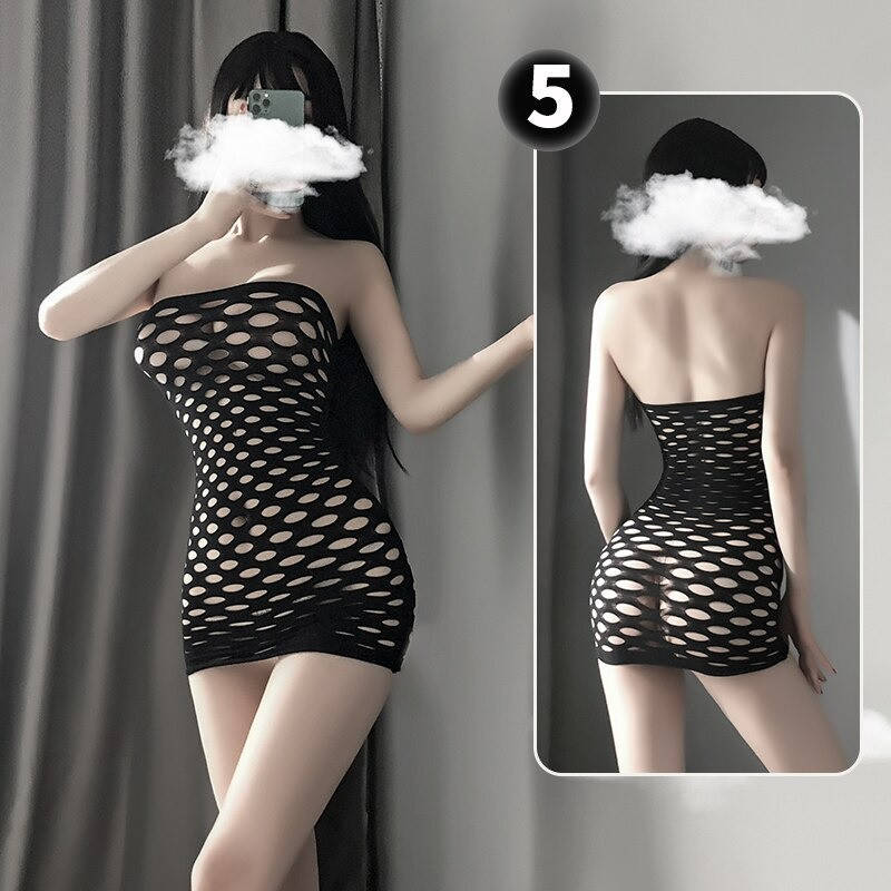 

Эротический бодистокинг (Платье сетка), Черный