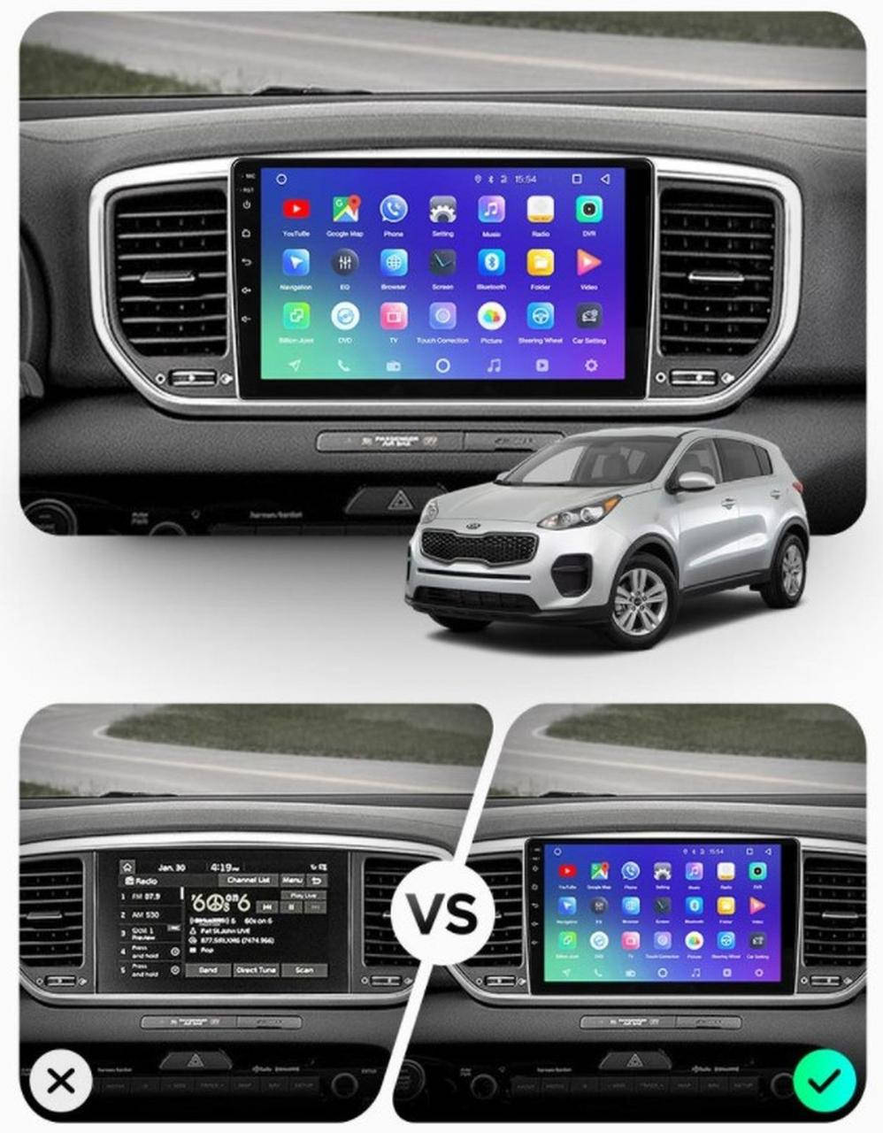 

Штатная Android Магнитола на KIA Sportage 2018-2020 Model 3G-WiFi-solution