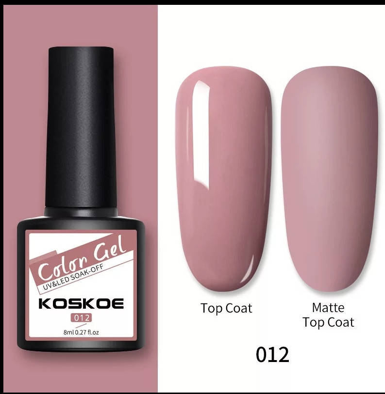 

8мл. Гель лак Color Gel Koskoe УФ UV, для маникюра, ногтей под лампу Бежевый 12
