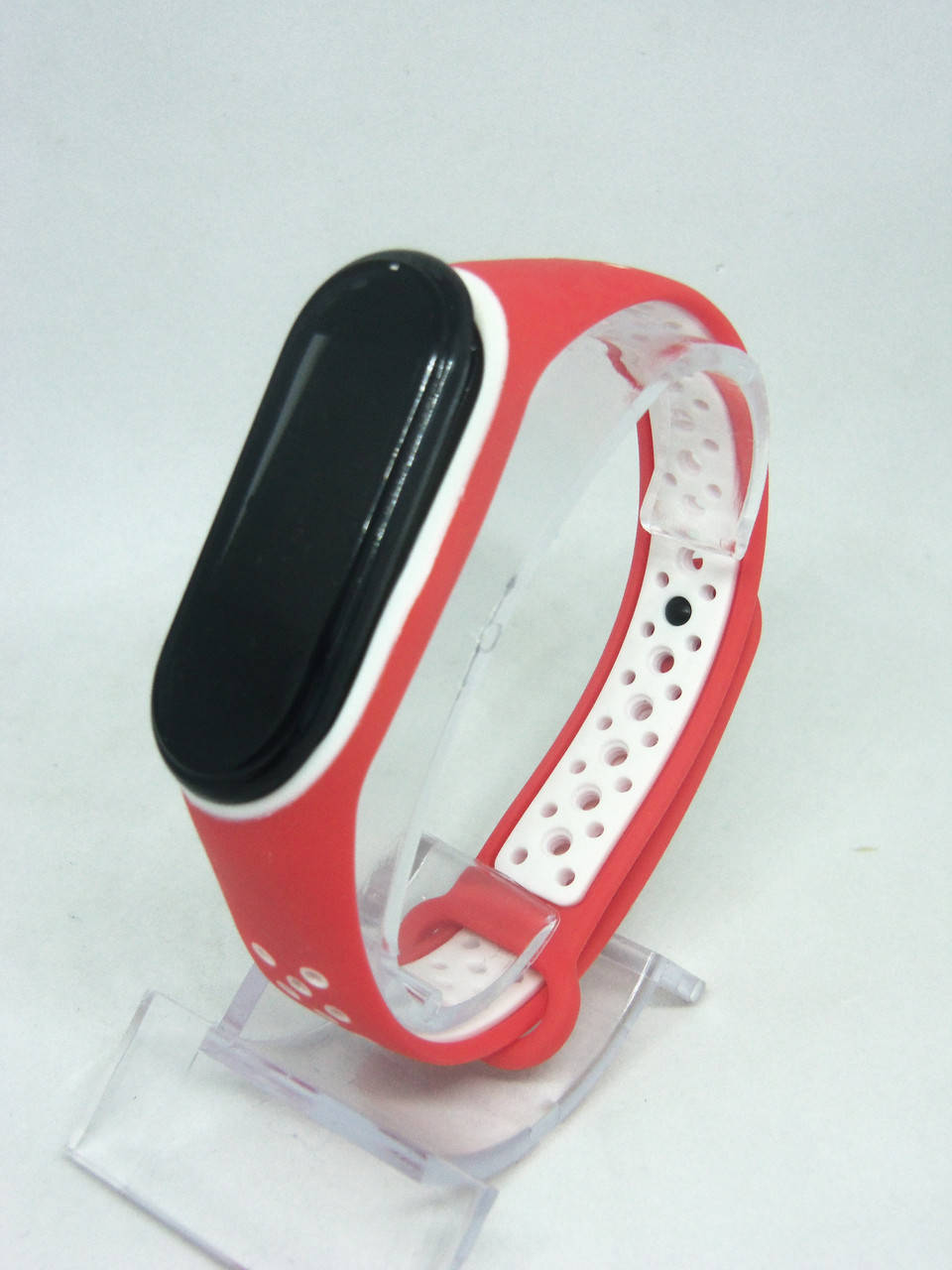 

Ремешок перфорированный Sport браслет Mi Band 3/4 MiBand 3/4 ми бенд 3/4 красно-белый