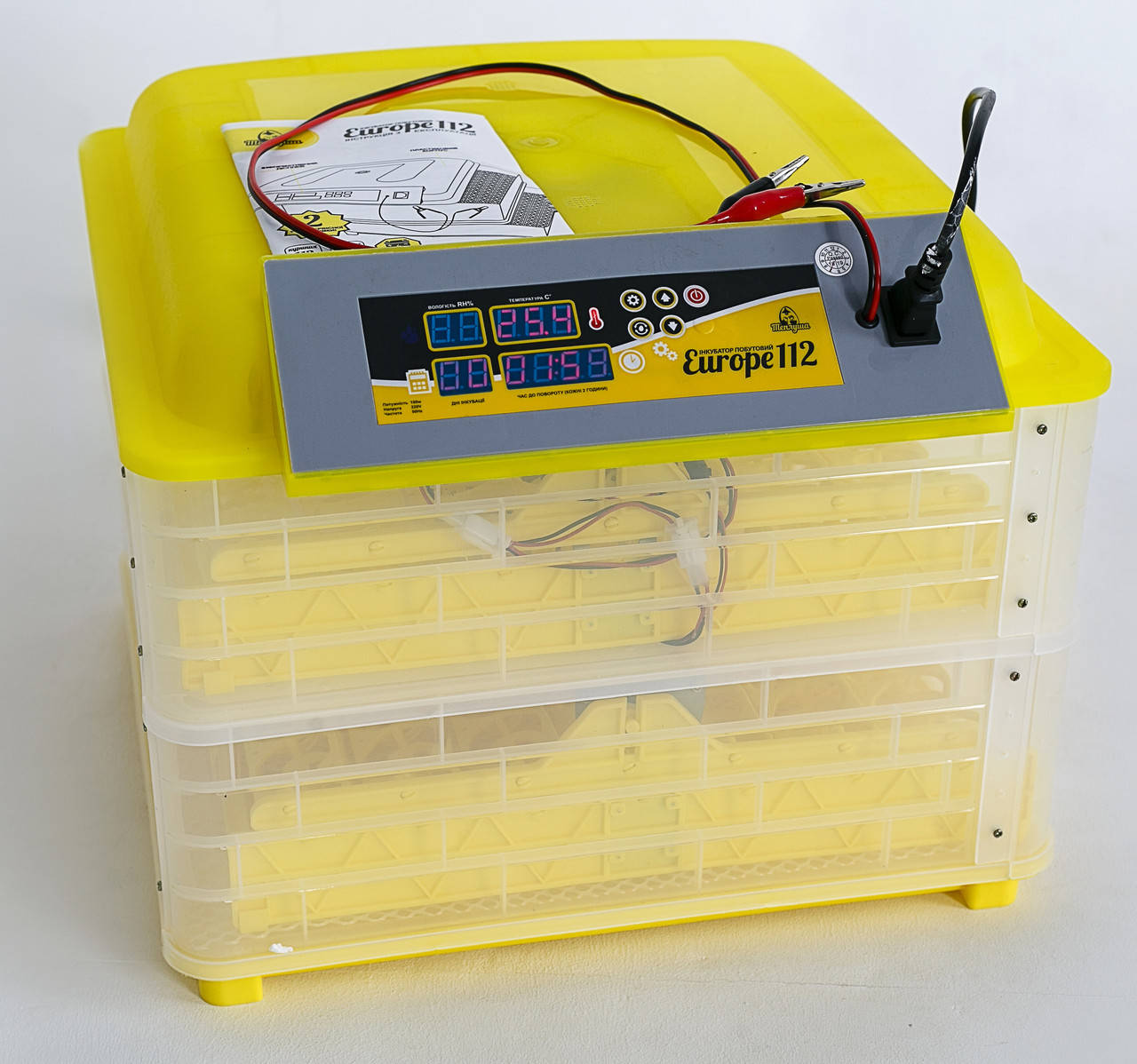 

Инкубатор автоматический «Теплуша Europe» на 112 яиц (220/12В)