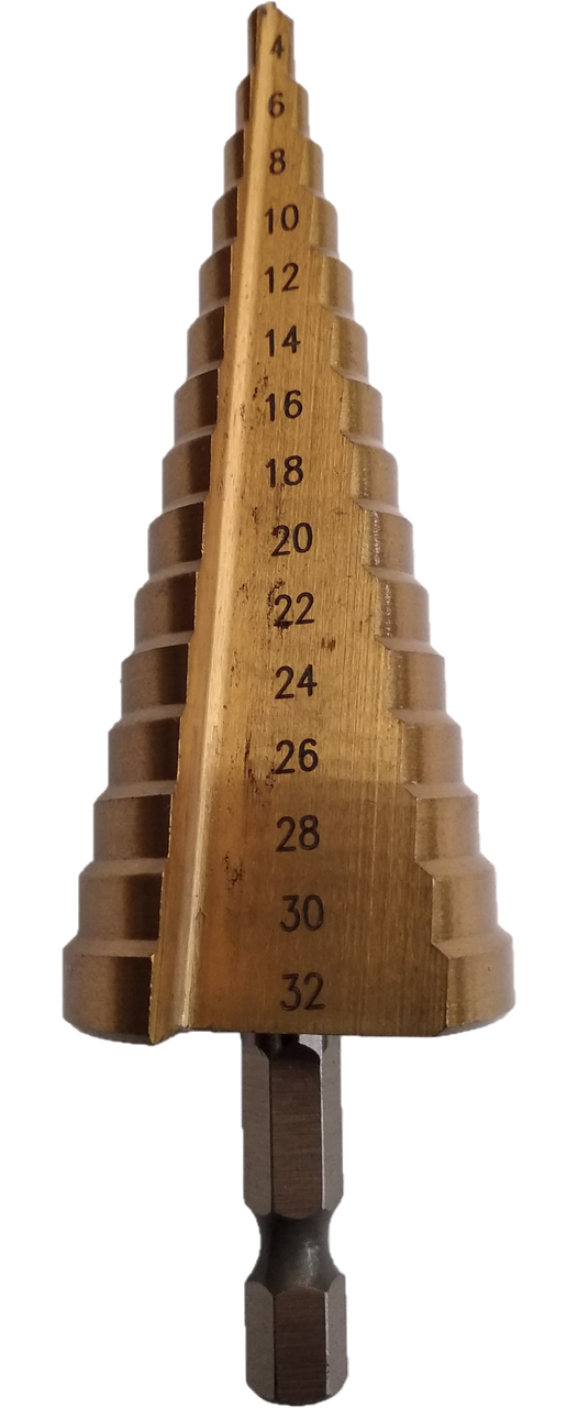

Сверло ступенчатое по металлу 4-32 (конусное, шаговое, елочка) Step Drill