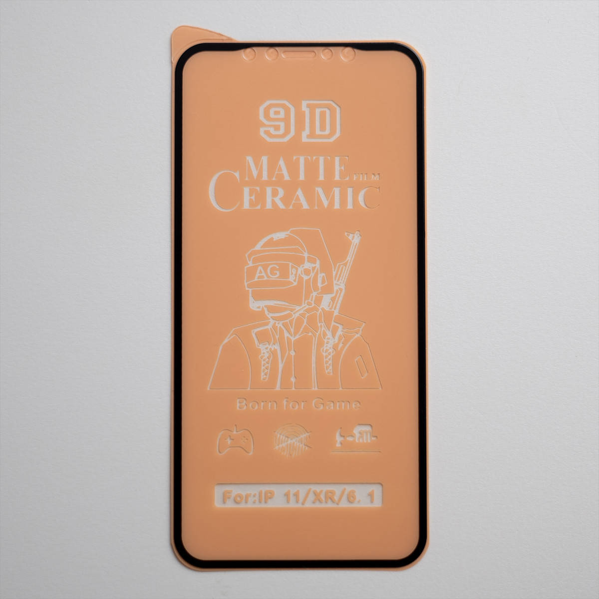 

Небьющееся защитное стекло Ceramics Matte для iPhone XR / iPhone 11 твёрдость 9H черный