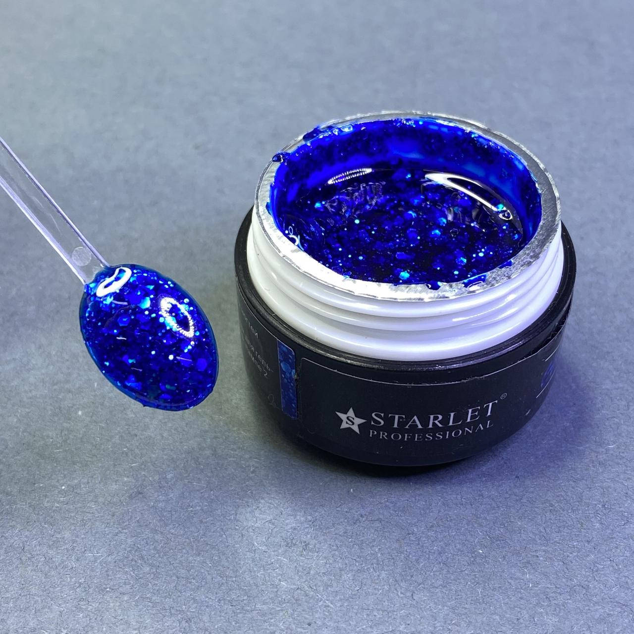 

Глиттер-гель Starlet Professional Glow Gel , №13, Разные цвета