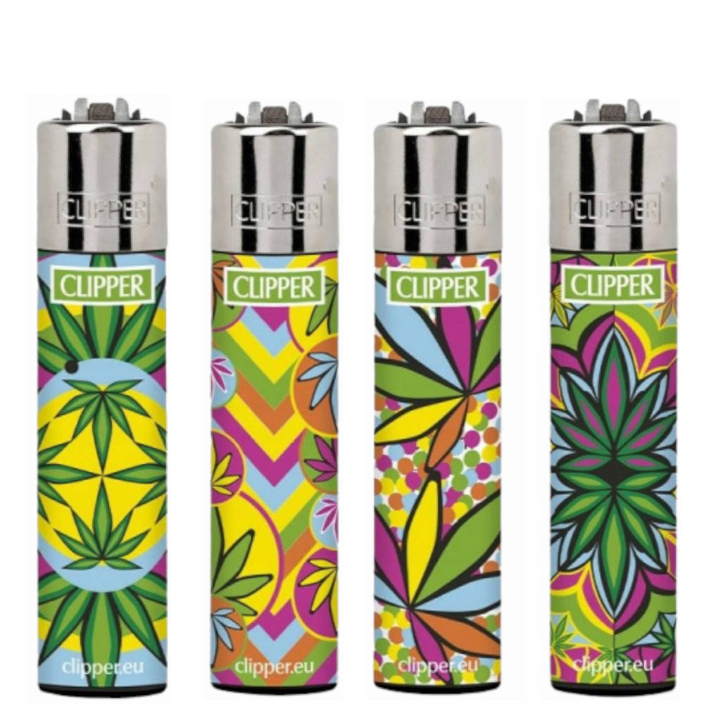 

Газовая Зажигалка Клиппер Lighters Коллекция fluo leaves 2, Разные цвета
