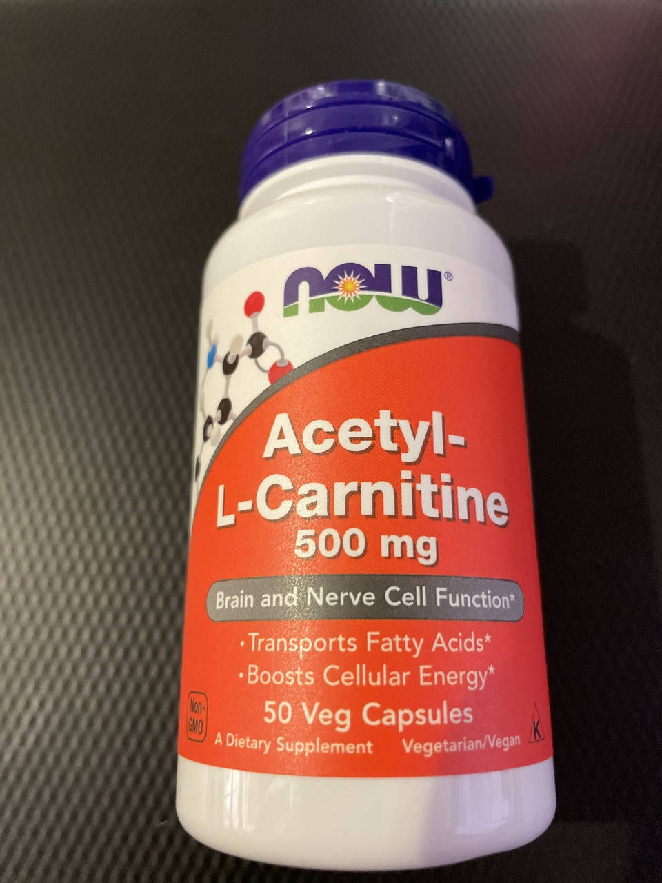 

L-карнитин NOW Foods Acetyl L-Carnitine 500mg 50 veg caps