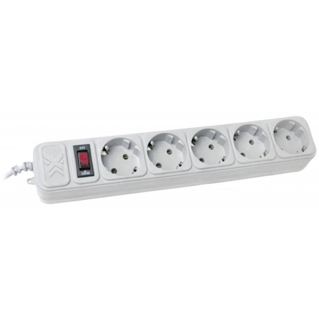 

Сетевой фильтр питания Maxxter SPM5-G-15G grey, 4.5 м кабель, 5 розеток (SPM5-G-15G) (00142)