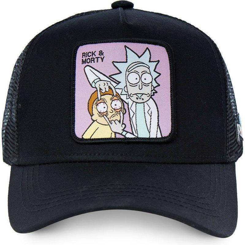 

Кепка Бейсболка Тракер с сеткой Goorin Brothers Cartoons Мультик Rick Morty Рик и Морти Черная, Черный
