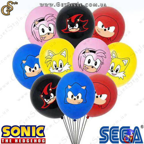

Набор шариков Соник - "Sonic Balloons" - 10 шт