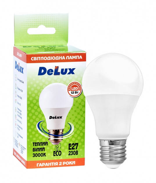

Лампа светодиодная DELUX BL 60 12Вт 3000K 220В E27