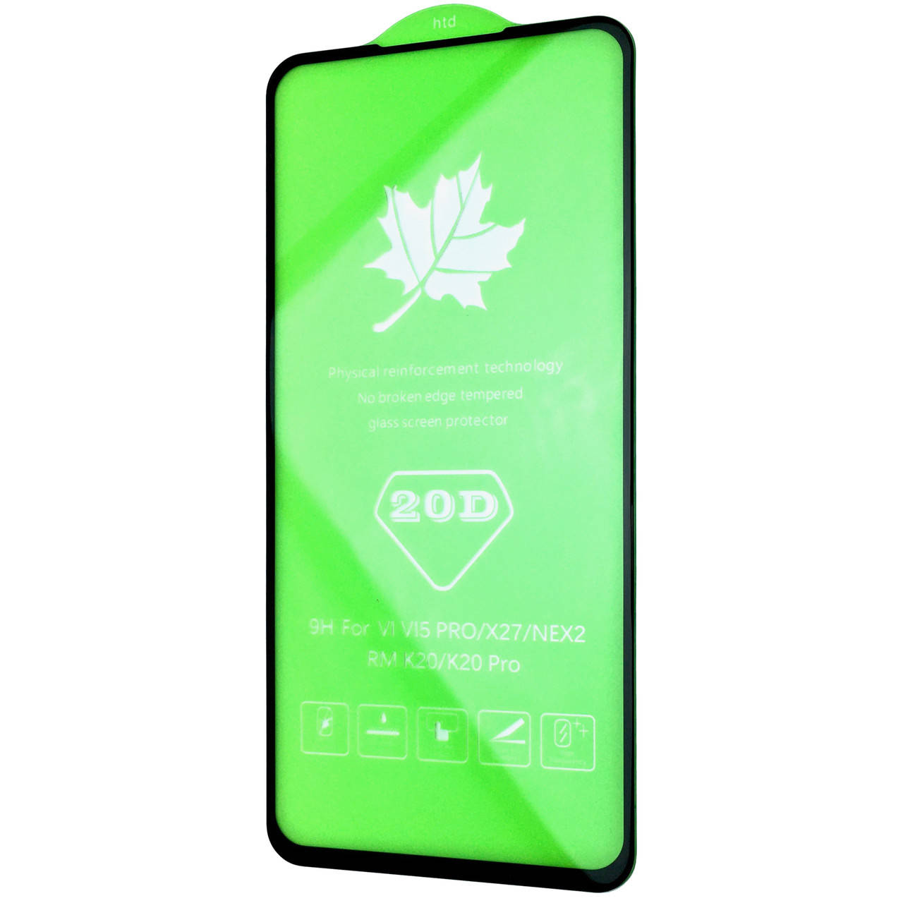 

Защитное стекло DK Full Glue 20D для Xiaomi Mi 9T (09626) (black), Черный